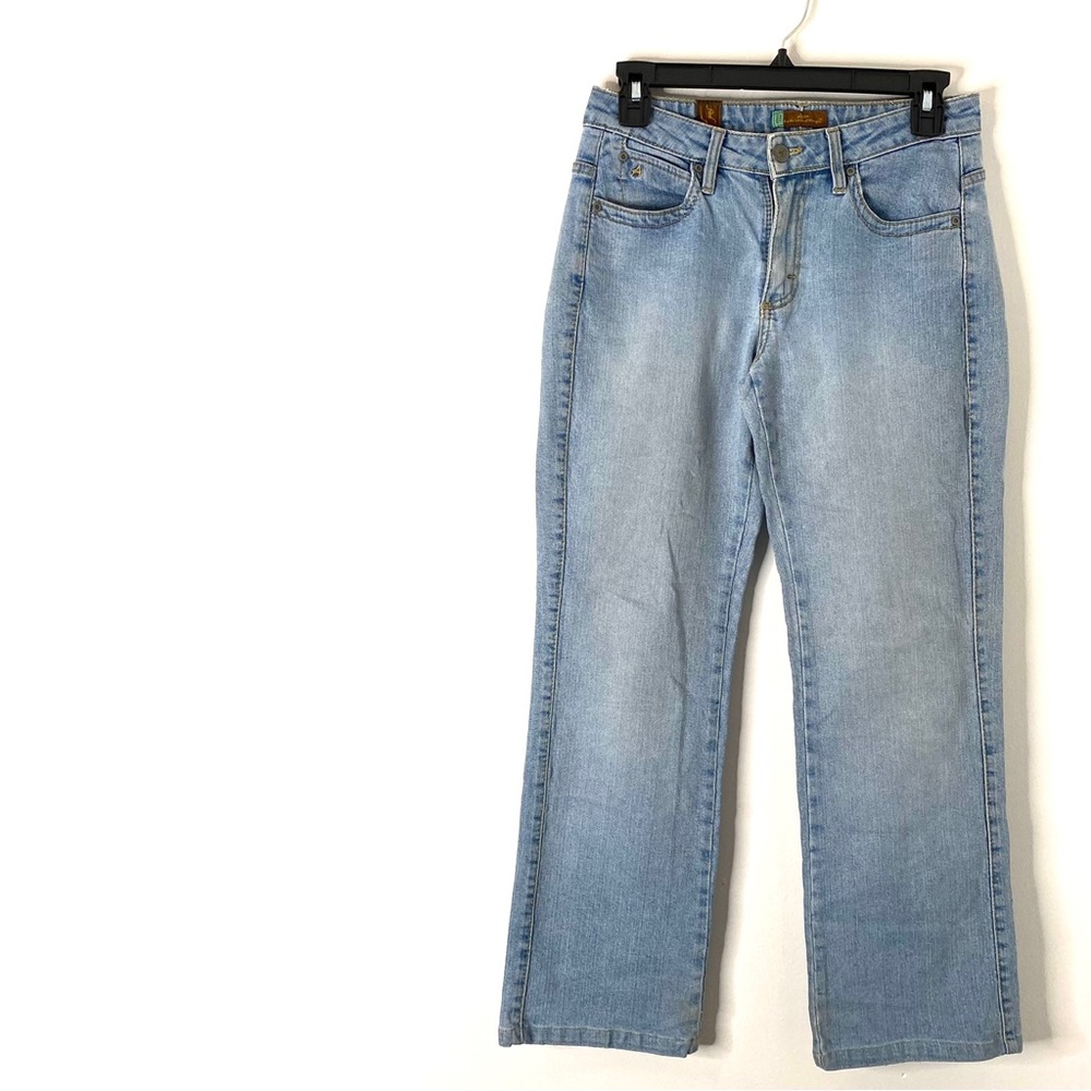Wrangler Vintage Bootcut Jeans Light Wash Classic Western Denim